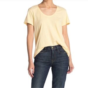 Frank & Eileen Tee Lab Buttercup Yellow Scoop Neck T-shirt